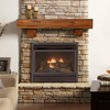 Duluth Forge 48In. Fireplace Shelf Mantel With Corbel Option Included - Brown F DFSM48-BR